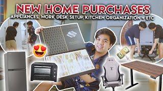 New Home Purchases Work Desk Setup Kitchen & Pantry Organization  • Red Diaz