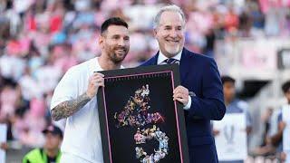 Tras el triunfo en la Copa América el Inter de Miami homenajeó a Messi por alcanzar 45 títulos