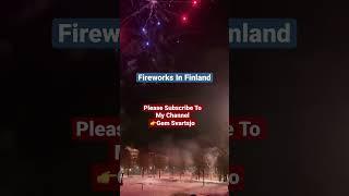 Finnish Fireworks Display  New Year In Finland #finland #suomi #fireworks #2023 #shortvideo