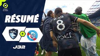 HAVRE AC - RC STRASBOURG ALSACE 3 - 1 - Highlights - HAC - RCSA  2023-2024