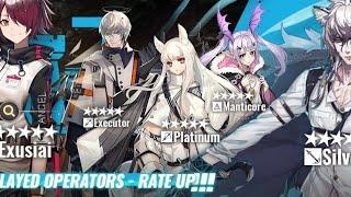 Arknights Pulls on the New Banner Exusiai and Silver ash Bonus Top Operator Tag