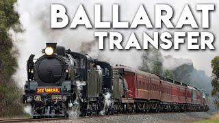 Weekday Steam on the Geelong-Ballarat Line Steamrails Ballarat Transfer  A2 986 K153 S301