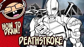 How to Draw DEATHSTROKE Batman Arkham Games  Narrated Easy Step-by-Step Tutorial