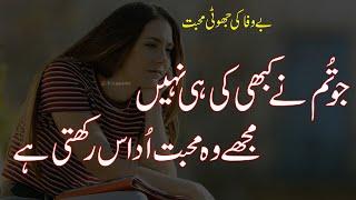 Bewafa Sad Poetry 2 Line Sad Poetry Sad Heart Touching Poetry Urdu Shayari  2 Line Urdu Poetry
