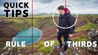 Easily Understand THE RULE OF THIRDS - QUICK TIPS for Beginners - 4k