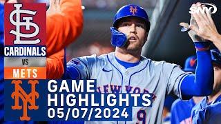 Mets vs Cardinals 572024  NY Mets Highlights  SNY