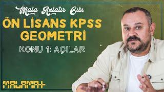 Malamat KPSS 2024 - Geometri Konu 1 Açılar - Murat Aktürk