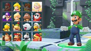 Super Mario Party - Mario Party Mode 2-Players Bro vs Sis - Whomps Domino Ruins