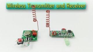 One Channel Transmitter and Receiver with 433Mhz RF module