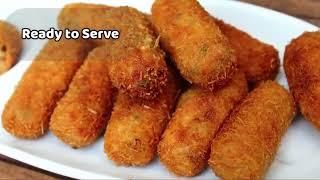 Veg Cutlet & Aloo Bhujiya Recipe  Potato Snacks Recipe  Veg Cutlet Snacks Recipe by Inaaya Kitchen