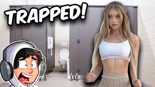TRAPPED in a BATHROOM with MY CRUSH STORYTIME