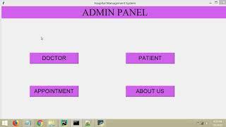Python Tkinter GUI Project  Hospital Management System