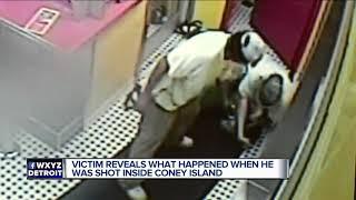 Victim reveals what happened when he was shot inside coney island