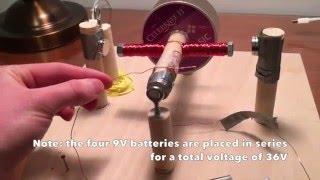 Powerful Homemade Electric Motor Physics Explained