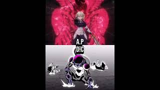 Jeanne Fate vs Frieza Manga #fate #nasuverse #dragonball #edit