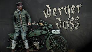 Is this my best model yet ? 135 Wanderer Motorbike & Werner Voss Vignette  Copper State Models