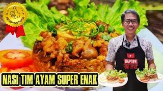 Resep dan Cara Memasak Nasi Tim Ayam yang Super Enak Ala Chinese Restoran...Delicious Chicken Rice.