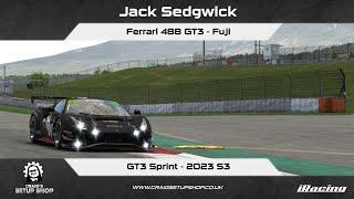 iRacing - 23S3 - Ferrari 488 GT3 - GT3 Sprint - Fuji - Jak