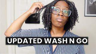 HOW I GET A 2 WEEK LONG WASH N GO  UPDATED WASH AND GO WASH DAY ROUTINE