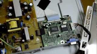 Ремонт LCD монитора BenQ  Repair the LCD monitor BenQ