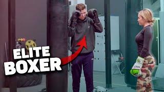 Elite BOXER pretended to be a beginner  Coachs prank