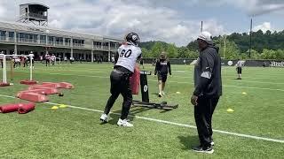 Steelers Sights and Sounds Darnell Washington Broderick Jones Show Off Blocking Skills