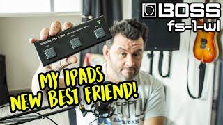 MY IPADS NEW BEST FRIEND - Boss FS-1-WL Unboxing and Setup for iPad