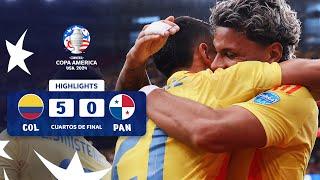 COLOMBIA 5-0 PANAMÁ  HIGHLIGHTS  CONMEBOL COPA AMÉRICA USA 2024™