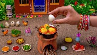 Miniature Roasted Egg Masala   Egg Curry Recipe  Tiny Foodkey  Egg Gravy