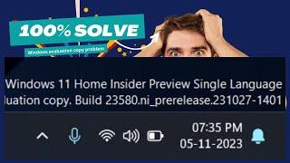 How to remove evaluation copy watermark on Windows 10  11 insider preview 100% solve issue   