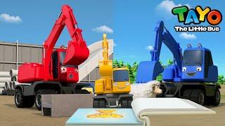 Opposites Song 2  Learn Opposites with Heavy Vehicles  Poco Color Song  Tayo the Little Bus