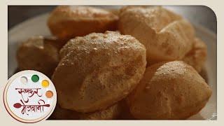 How to make Soft Puri  Indian Recipe by Archana  Perfect Poori  Vegetarian Fried Bread in Marathi