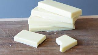 How to Make White Chocolate  Homemade White Chocolate Recipe 3 Ingredients