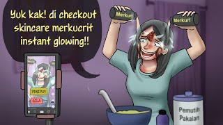 Penjual Skincare Abal2 - wajah glowing sementara rusak selamanya  Kartun Animasi Drama
