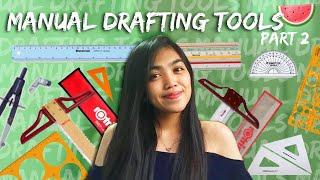 ARCHITECTURE STUDENTS MUST HAVES   Ep.1 Manual Drafting Tools  Materials  Part 2  Philippines