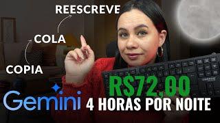 HOME OFFICE NOTURNO COM GEMINI como ganhar dinheiro na internet