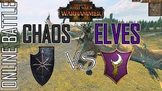 CHAOS vs DARK ELVES - 1v1 Online Battle Total War Warhammer 2