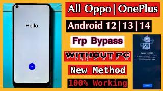Oppo  OnePlus Frp Bypass Android 1213  Without Pc  Google Account Lock Unlock  100% Working