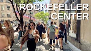 NEW YORK CITY Walking Tour 4K - ROCKEFELLER CENTER