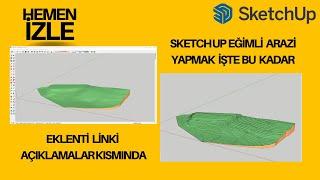 Sketch Upta Eğimli Arazi Nasıl Yapılır?  Toposhaper Plugini Nasıl Kullanılır? #sketchup #newplugin