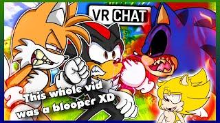 I REACT to Shads and Crazy Tails go Against Sonic.EXE VRCHAT FUNNIEST VIDEO IN AWHILEE