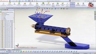 Screw conveyor animation in SolidWorks  SolidWorks Share