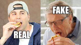 Feeding Bill Gates a Fake Burger to save the world