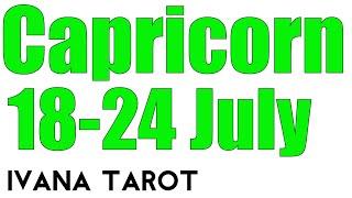 Capricorn Weekly Tarot Reading for 18 - 24 of July by Ivana Tarot