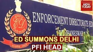 PFI-Protest Link PFI Delhi Head At Enforcement Directorate Office  Watch