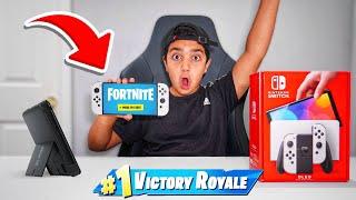 Surprising Kid With OLED Nintendo Switch... FORTNITE