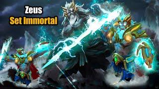 DOTA 2 Zeus Best Set Immortal with Arcana - 2022 Golden Immortal Pantheon + Righteous  + Tempest