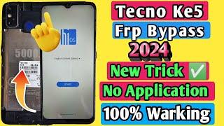 Tecno spark go 2021 frp bypass new trick  ke5 google account remove