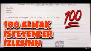 9.Sınıf Almanca 2.Dönem 1.Yazılı