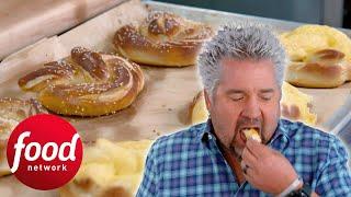 Guy Is Amazed By These Authentic German Pretzels  Diners Drive-Ins & Dives